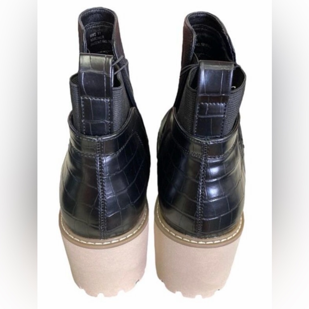Dolce Vita Ankle Chelsea Rancher Boots Black with Tan Sole - Picture 5 of 6